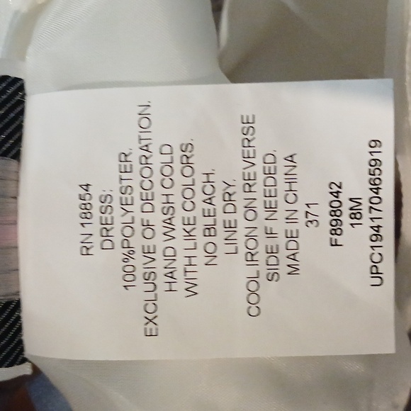 Rare Edition 2 Piece Set Mauve Baby girls Dress and pull up cover Size 18M - Picture 5 of 5